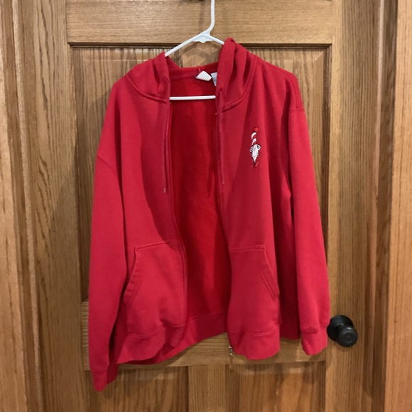 Vintage 2003 Dr. Seuss “The Cat in the Hat” Zip-Up Hoodie. 2X - Picture 2 of 8